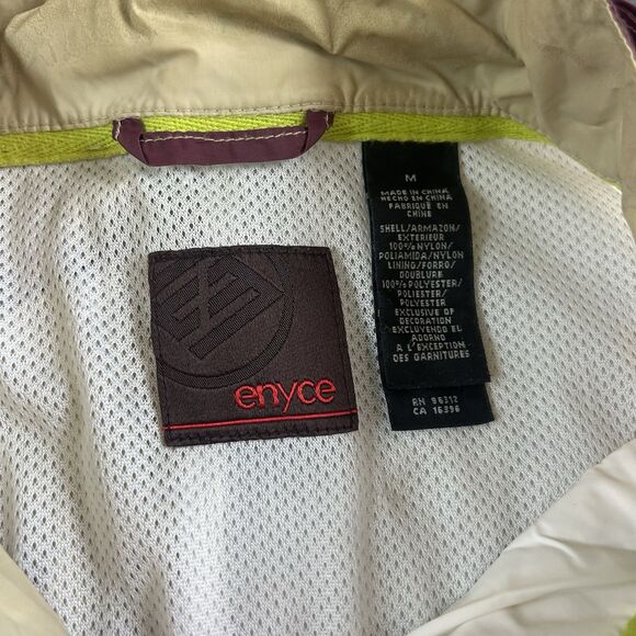 VTG Y2K Enyce Full Zip Windbreaker Nylon Jacket Mens Size Medium Color Block - Picture 2 of 9